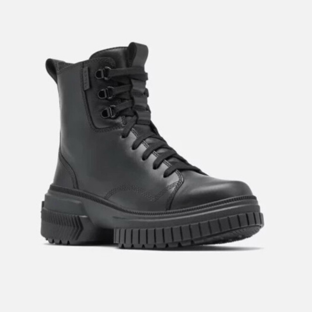 Sorel Ona Ave Waterproof Combat Boots Black 6.5 NWT